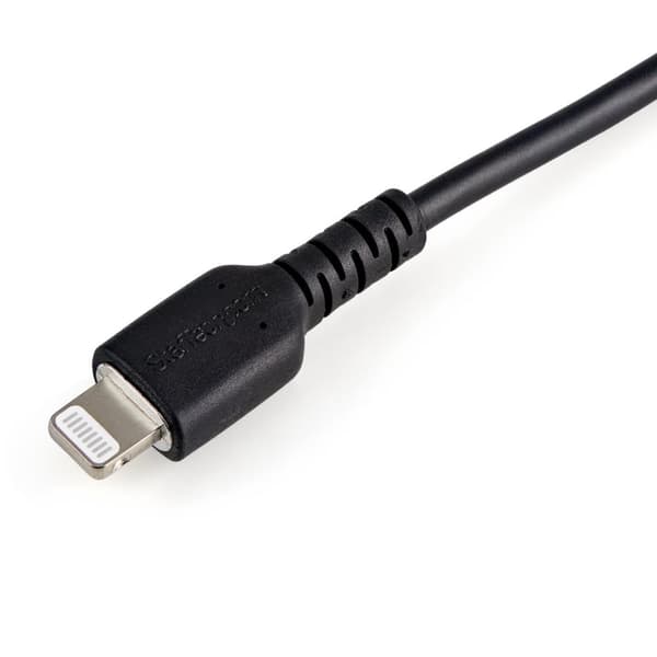 StarTech.com Premium USB-C till Lightning-kabel 15 cm Svart - USB Typ C till Lightning Charge & Sync Laddningskabel - Förstärkt med aramidfibrer - App