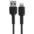Pikkukuva 5 / 7: StarTech.com Premium USB-A - Lightning -kaapeli 30 cm musta - USB Type A - Lightning Charge & Sync -latauskaapeli - Vahvistettu aramidikuiduilla - App