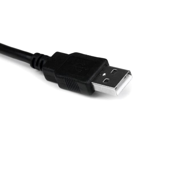 StarTech.com kort USB til RS232 seriel DB9-adapterkabel med COM-retention