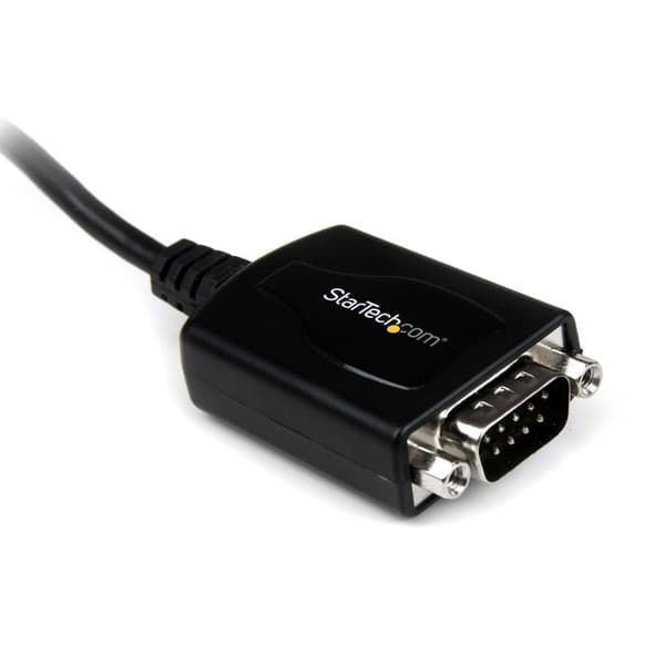 StarTech.com kort USB til RS232 seriel DB9-adapterkabel med COM-retention