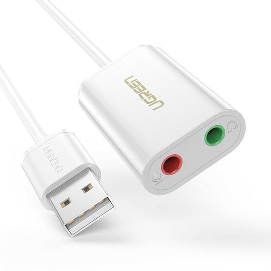 Ugreen 30143 ljudkort 2.0 kanaler USB