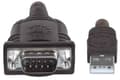 Miniatyrbild 3 av 4: Manhattan 151849 seriell kabel Svart 1,8 m USB Seriell/COM/RS232/DB9