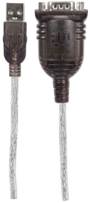 Manhattan 151849 seriell kabel Svart 1,8 m USB Seriell/COM/RS232/DB9