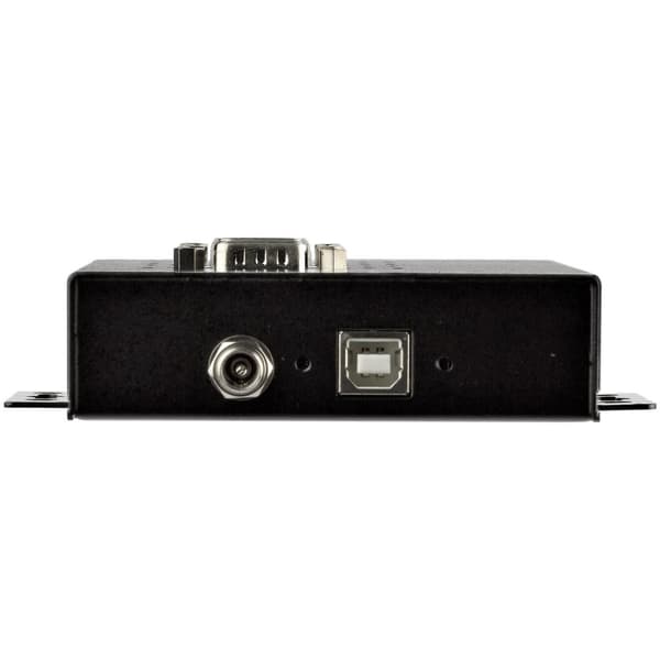 StarTech.com 4-ports seriel USB-hub til RS-232/422/485-adapter, industriel USB 2.0 til DB9 seriel konverterhub, IP30-klassificeret, Din-skinnemonterba