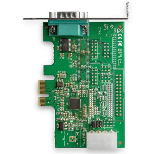 StarTech.com 4-porttinen PCI Express RS232 -sarjakortti, PCIe RS232 -sarjaisäntäohjainkortti, PCIe-sarja DB9-sovitinkortti, 16950 UART -laajennuskortt