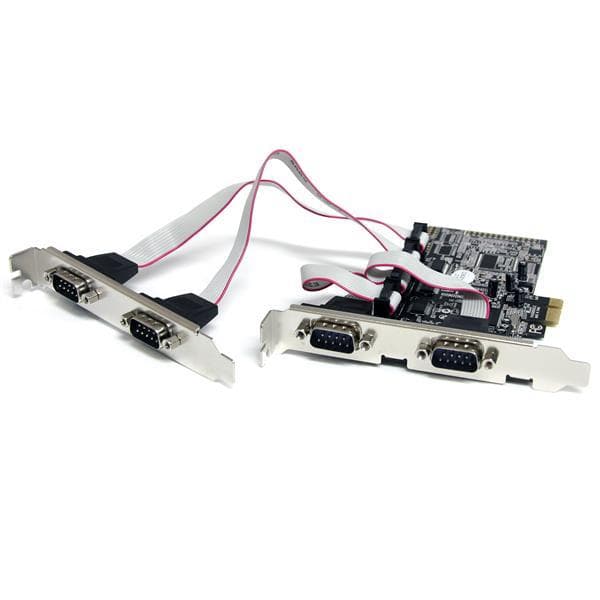StarTech.com 4 Port Native PCI Express RS232 seriel kort med 16550 UART