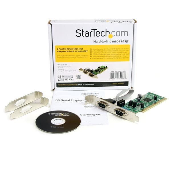 StarTech.com 2-porttinen PCI RS422/485 -sarjasovitinkortti ja 16550 UART