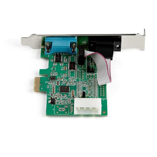 StarTech.com 2-ports PCI Express RS232 serielt adapterkort, PCIe RS232 serielt værtscontrollerkort, PCIe til dobbelt serielt DB9-kort, 16950 UART, udv