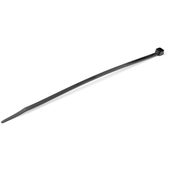 StarTech.com 20 cm sorte kabelbindere 4 mm brede, 55 mm bundtdiameter, 22 kg trækstyrke Selvlåsende nylon kabelbindere med buet spids, 94V-2/UL-listet