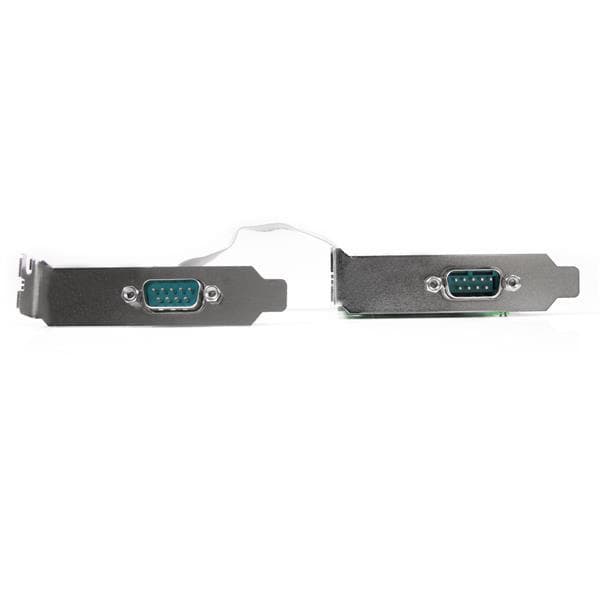 StarTech.com 2-porttinen matalaprofiilinen alkuperäinen RS232 PCI Express -sarjakortti, jossa 16550 UART