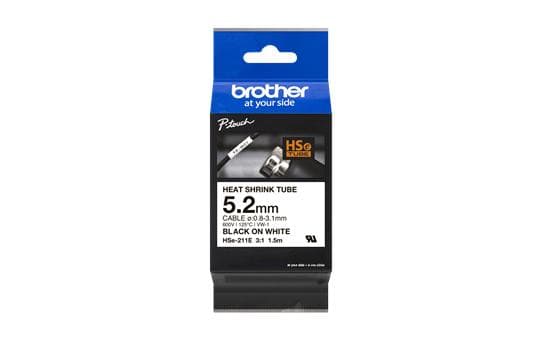 Brother HSE211E printerbånd Sort