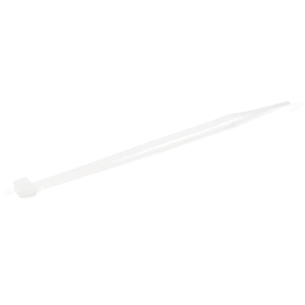 StarTech.com 10 cm hvide kabelbindere 2 mm brede, 22 mm bundtdiameter, 8 kg trækstyrke Selvlåsende nylon kabelbindere med buet spids, 94V-2/UL-listet,