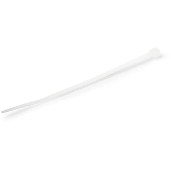 StarTech.com 10 cm valkoiset nippusiteet, 2 mm leveä, nipun halkaisija 22 mm, vetolujuus 8 kg, itselukittuvat nailoniset nippusiteet kaarevalla kärjel