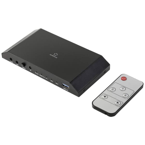 Renkforce RF-HVC-300 3 Port Video Capture System USB Full-HD-upplösning, Livestream-funktion