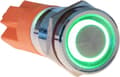 Pikkukuva 1 / 3: Joy-it Button12E-03 Vihreä painike (Ø x L) 12 mm x 26,50 mm IK10, IP67 1 kpl (Button12E-03)