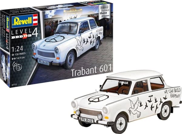 Revell 07713 Trabant 601S Builders Choice bilmodellsats 1:24 (07713)
