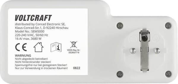 SEM5000 energiakustannusmittarin kustannusennuste hälytystoiminto sähkötariffi (VC-12936570)