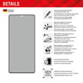 Pikkukuva 2 / 6: Displex Privacy Tempered Glass (10H) Samsung Galaxy S23 Ultralle - Eco-asennuskehys - Privacy Filter (01777)
