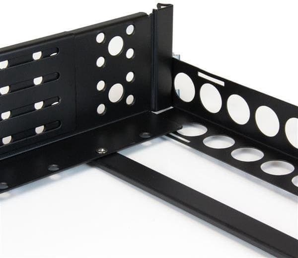 Startch.com 2u Justerbar 48,30 cm (19 ") Server Rack Rails - Universal Rack Rail - Rack Rail - Black - 2u - 48,3 cm (19") - For P/N: RK2433BKM, RK2537