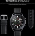 Miniatyrbild 4 av 4: Samsung Stitch Leather Band ET-SLR84 - klockarmband för smartwatch - brun - för Galaxy Watch (46 mm), Watch 3 (45 mm)