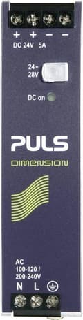 Pikkukuva 3 / 3: PULS DIN-kiskovirtalähde (DIN-kisko) 24 V 5 A 120 W 1 x (CS5.241-C1)