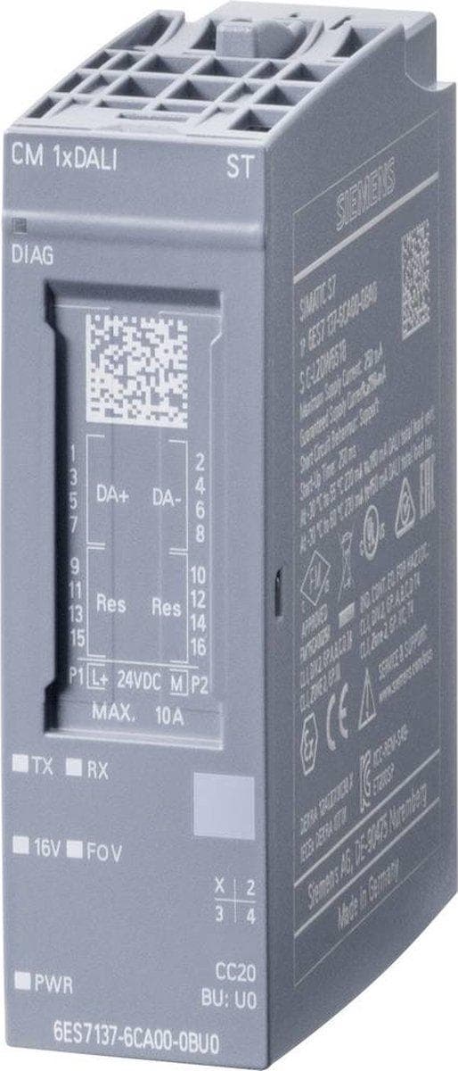 Siemens 6ES7137-6CA00-0BU0 6ES7137-6CA00-0BU0 PLC-indgangsmodul 24 V/DC (6ES7137-6CA00-0BU0)