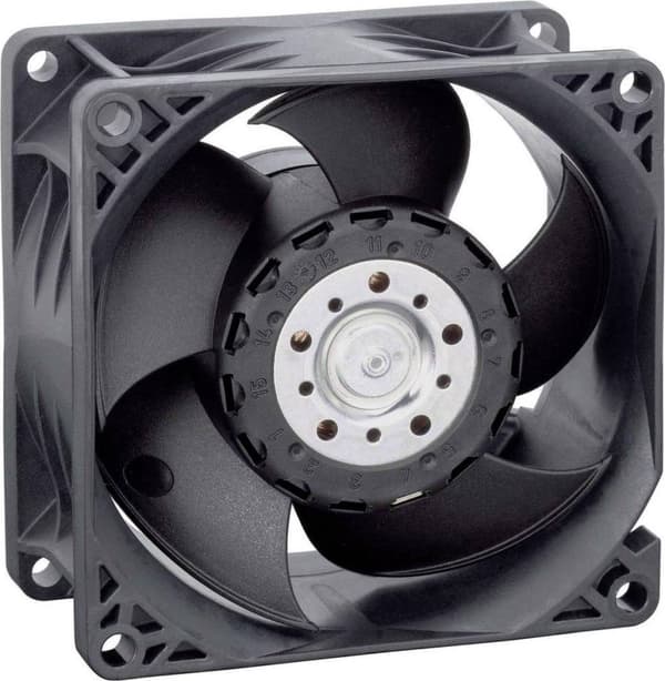 EBM Papst 8214 JH3 aksial blæser 24 V 190 m/h (L x B x H) 80 x 80 x 38 mm (9692910194)