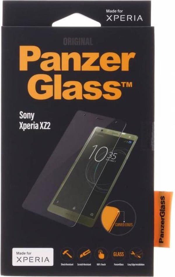 PanzerGlass Original - skärmskydd för mobiltelefon - glas - kristallklart - för Sony XPERIA XZ2