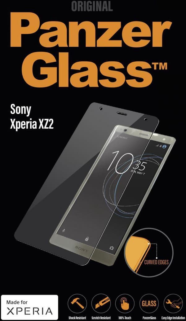 PanzerGlass Original - skärmskydd för mobiltelefon - glas - kristallklart - för Sony XPERIA XZ2