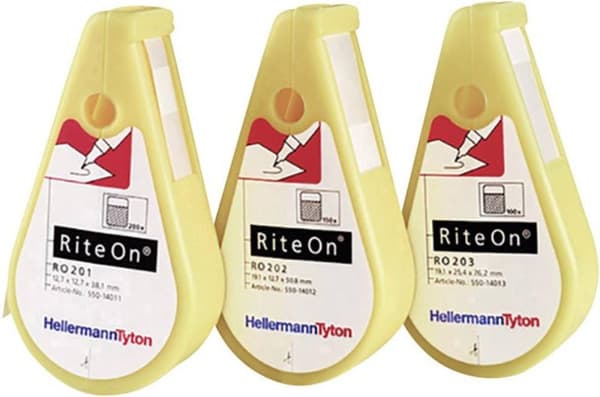 HellermannTyton RiteOn Dispenser 76,2 mm 19,1 mm 100 st vit (RO203-1401-WH)