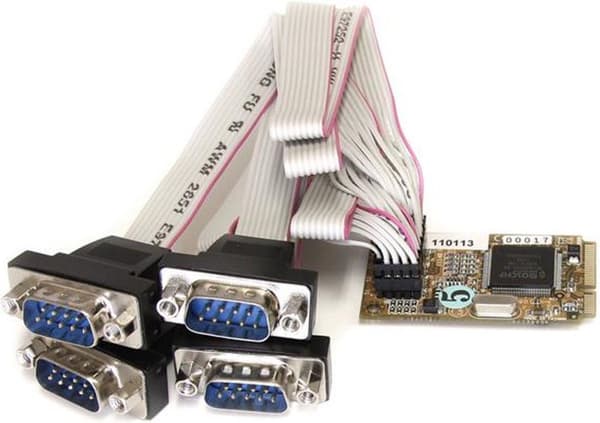 StarTech.com 4-ports seriel RS232 Mini PCI Express-kort med 16650 UART - Seriel adapter - Mini PCI Express - RS-232 x 4