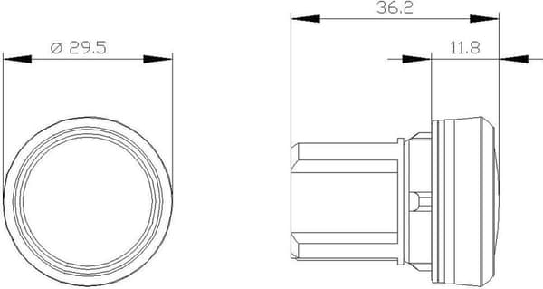 Siemens merkkivalo litteä punainen SIRIUS ACT 3SU1051-6AA20-0AA0 1 kpl (3SU1051-6AA20-0AA0)