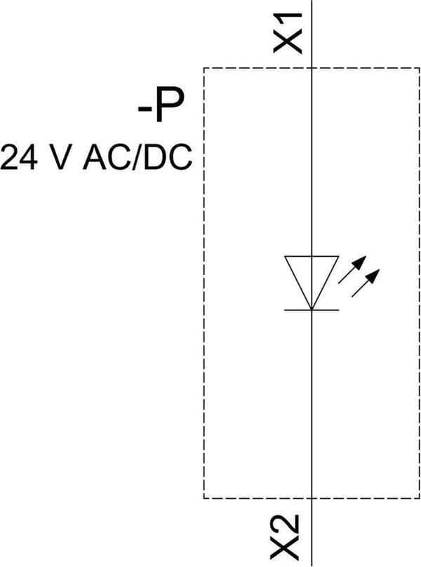 Siemens 3SU1102-6AA40-1AA0 Verlichte detektor Plat Grön 24 V/AC, 24 V/DC 1 st.