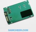 Miniatyrbillede 5 af 5: LC Power LC-ADA-M2-NB-SATA - interface adapter - M.2 kort - SATA - grøn