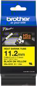 Pikkukuva 1 / 3: Brother HSE631E Labeltape krimpkous Nauha: Geel Tekstitys: Musta 11,2 mm 1,5 m