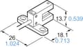 Miniatyrbild 2 av 2: Panasonic Vorklichtsluis PM-T45 PM-T45 T-typ Light Switch End, Donker Switch End 5 - 24 V/DC 1 stuk(s)