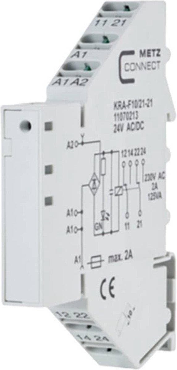 METZ CONNECT koblingsmodul 24AC/DC KRA-F10/21-21 2W (11070213)