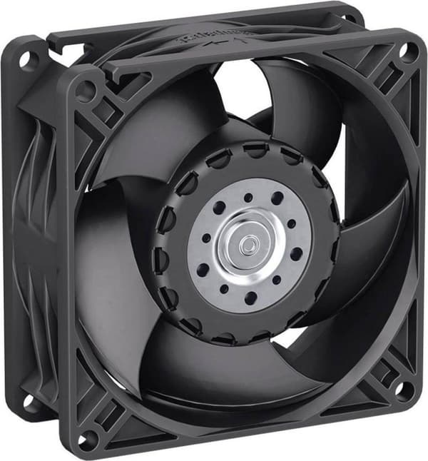 EBM Papst 8312 NN aksial blæser 12 V 55 m/h (L x B x H) 80 x 80 x 32 mm (9292910111) Sort