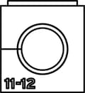 Miniatyrbild 2 av 3: VP-S_11-12_Ins-sgl-PL-BK 20 enkel genomföring halogenfri plast svart 20 st (440-00013)