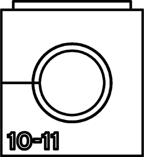 VP-S_10-11_Ins-sgl-PL-BK 20 halogeeniton muovi, yksi läpivienti, musta 20 kpl (440-00012)