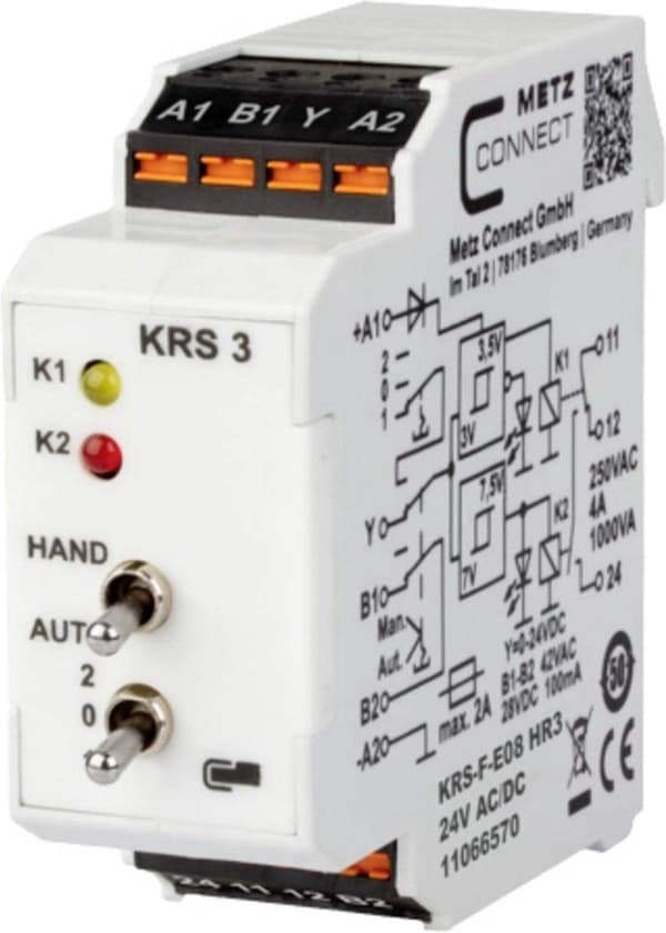Metz Connect tröskelbrytare 24, 24 V/AC, V/DC (max) 1 växlingskontakt 11066570 1 st (11066570)