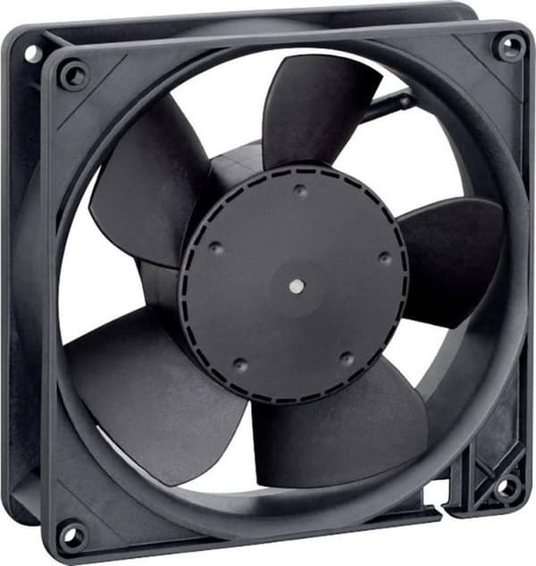 EBM Papst 5214NH aksial blæser 24 V 252 m/h (L x B x H) 127 x 127 x 38 mm (9294310608) Sort