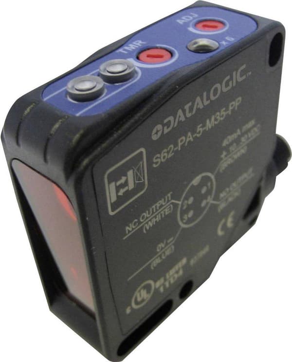 Datalogic Reflectie ljusknapp S62-PA-5-M11-PP 956201881 Bakre markfiltrering, trimmer 10 - 30 V/DC 1 st.