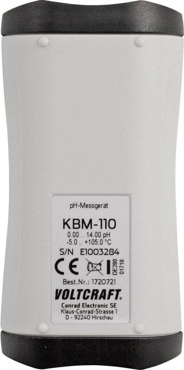 VOLTCRAFT KBM-110 + TG-400 pH-mätare redox (ORP), temperatur, pH
