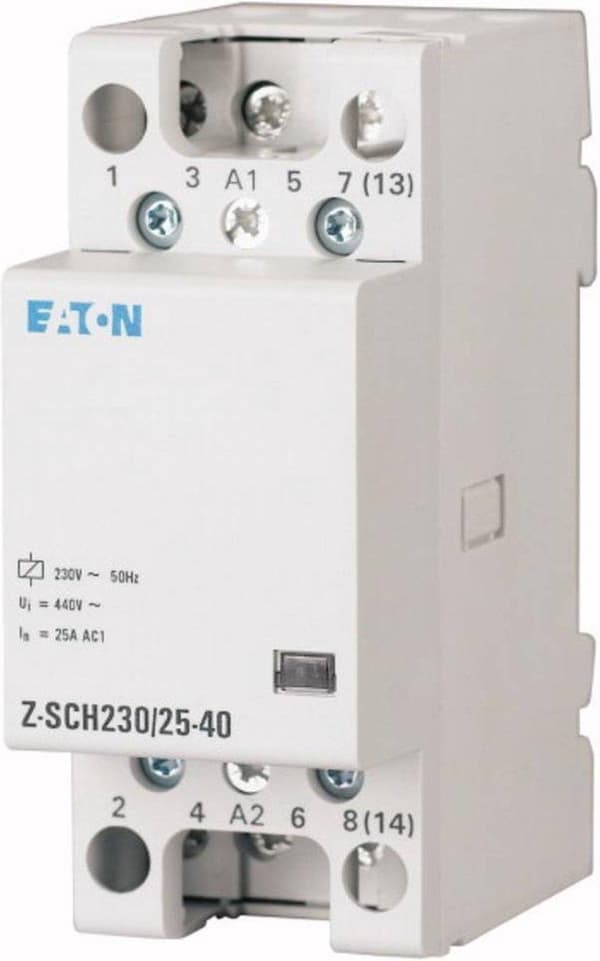 Eaton Z-SCH230/40-31 Strömbrytare Nominell spänning: 230 V, 240 V Switchström (max.): 40 A 3x NO, 1x N
