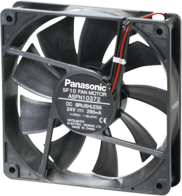 Panasonic ASFN16B72 Aksial ventilator 24 V/DC 200,1 m³/h (lxbxh) 120 x 120 x 38 mm