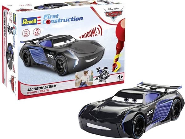 1:20 Revell 00921 Jackson Storm Disney Cars - Light & Sound - Ensimmäinen rakennusmuovisarja
