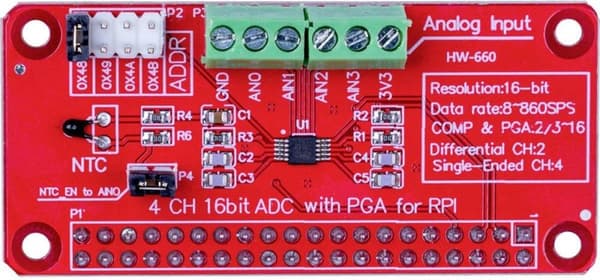 Joy-it ADS1115 Konverter og Interface PCB