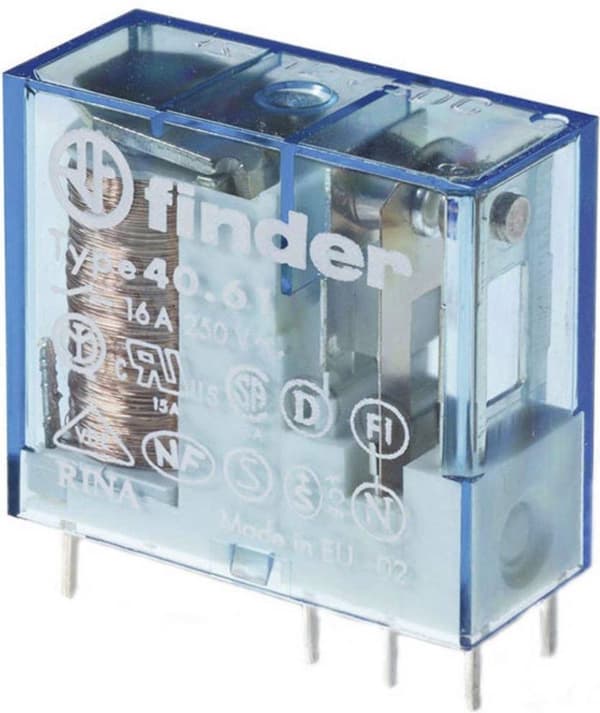 Finder 40.61.9.060.0000 PCB relæ 60 V/DC 16 A 1x wisselkontakt 1 stk.