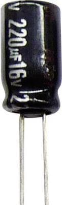 PANASONIC NHG-A 2,2M 63 - Elko, radial, 2,2 mF, 63 V, RM 7,5, 1000h, 105°C, 20% (ECA1JHG222)